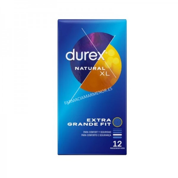 DUREX NATURAL XL 12 PRESERVATIVOS