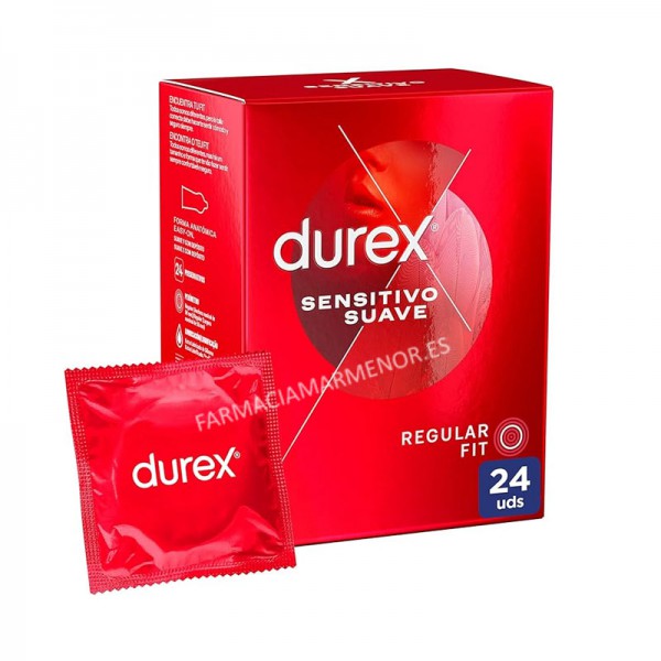 DUREX SENSITIVO SUAVE 24 PRESERVATIVOS