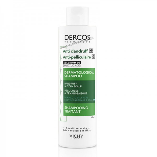 DERCOS CHAMPU ANTICASPA GRASA 200 ML