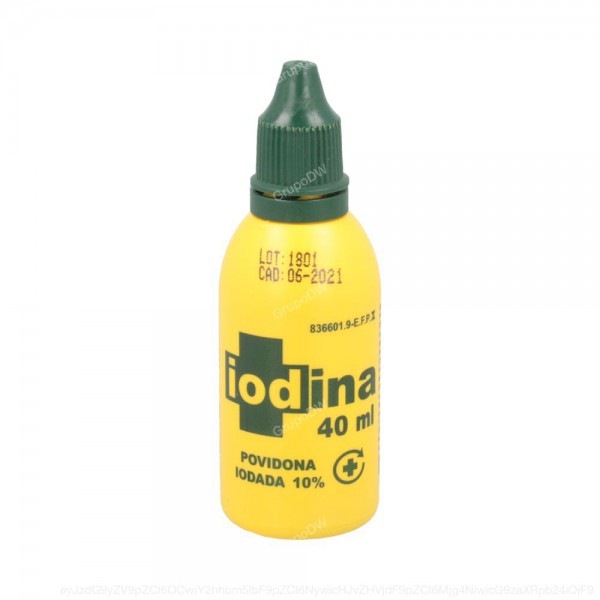 IODINA SOLUCION, 1 frasco de 40 ml