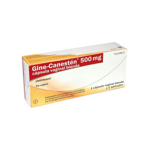 GINE-CANESTEN 500 mg CAPSULA VAGINAL...