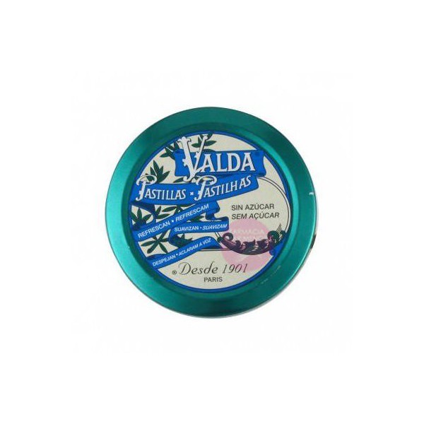VALDA PASTILLAS MENTA SIN AZÚCAR 50 G