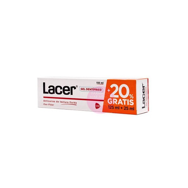 LACER GEL 125 ML  25 ML GRATIS
