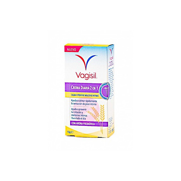 VAGISIL CREMA DIARIA 2 EN 1 15 GRAMOS
