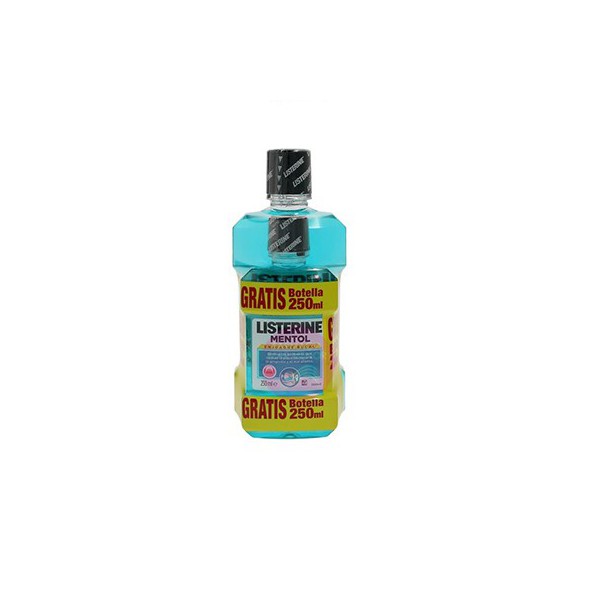 LISTERINE MENTOL 500 ML  250 ML GRATIS