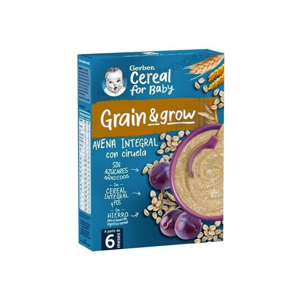 GERBER AVENA INTEGRAL CON CIRUELA 250gr