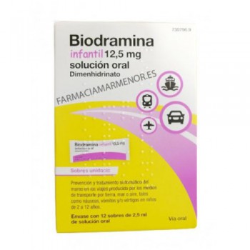 BIODRAMINA INFANTIL 125 MG...