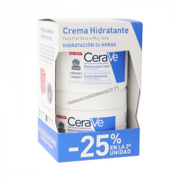 CERAVE DUPLO CREMA HIDRATANTE 2X340 G