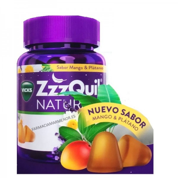 ZZZQUIL MELATONINA MANGO PLATANO 60GOM