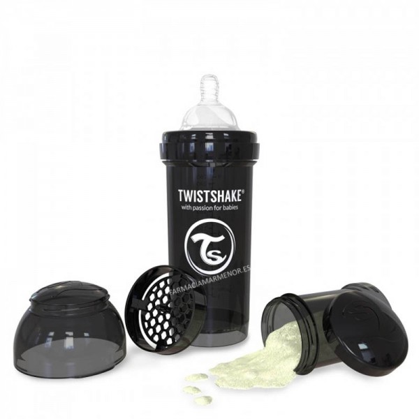 TWISTSHAKE NEGRO BIBERON ANTICOLICO...