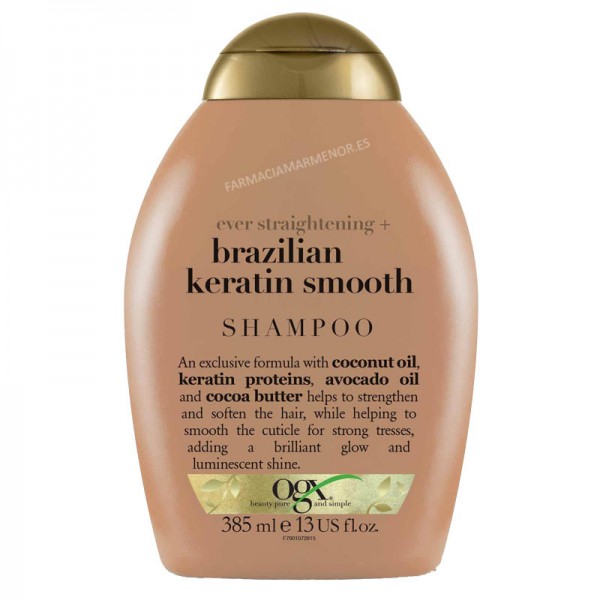 OGX CHAMPU KERATINA BRASIL 385ML